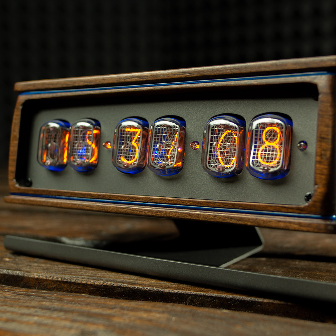 Часы бытовые с индикацией. NixieClock IN14-6-PCB-1X
